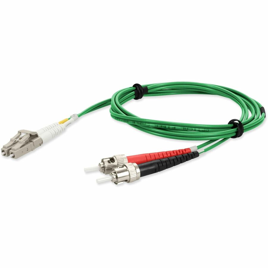 AddOn Fiber Optic Duplex Patch Network Cable ADD-ST-LC-10M5OM4-GN
