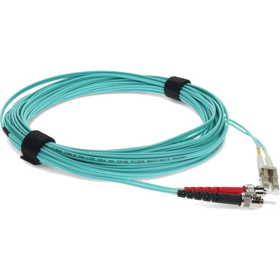 AddOn Fiber Optic Duplex Patch Network Cable ADD-ST-LC-10M5OM4TAA