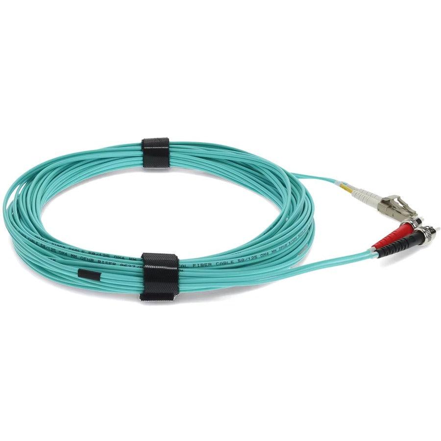 AddOn Fiber Optic Duplex Patch Network Cable ADD-ST-LC-10M5OM4TAA