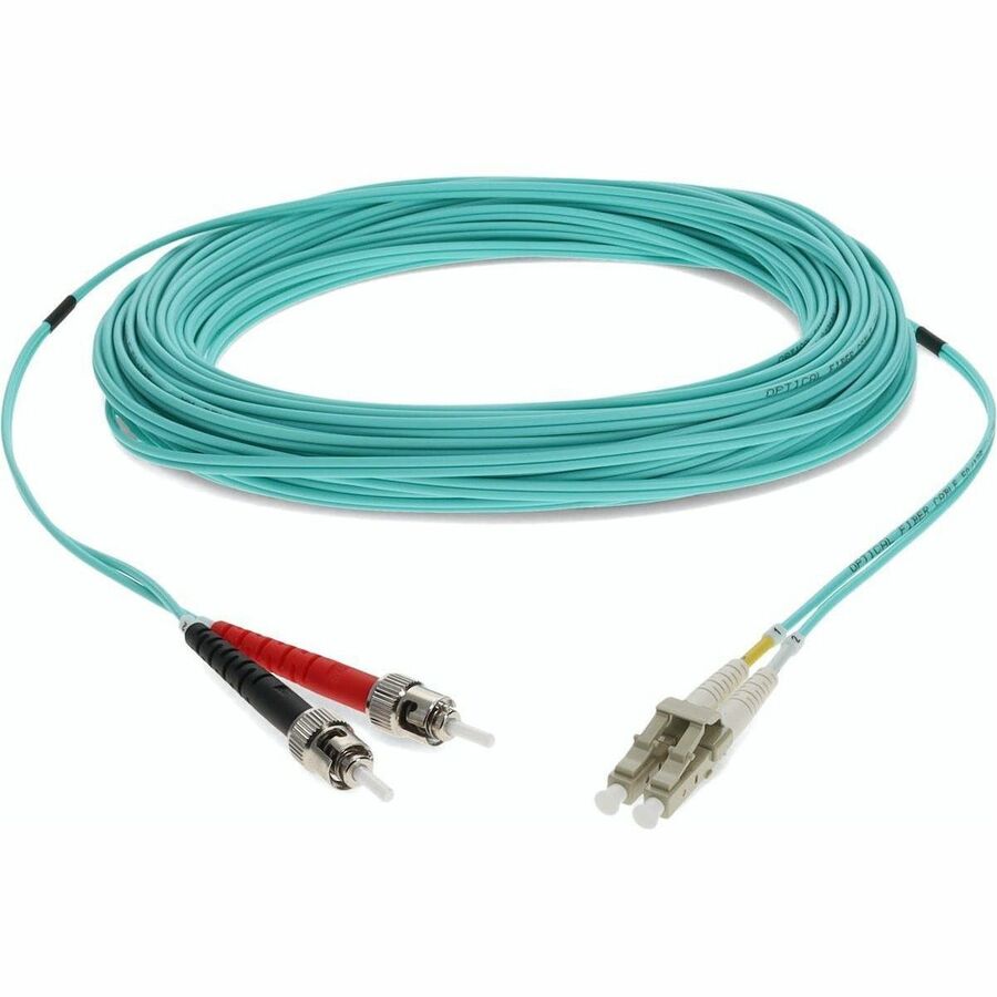 AddOn Fiber Optic Duplex Patch Network Cable ADD-ST-LC-20M5OM4TAA