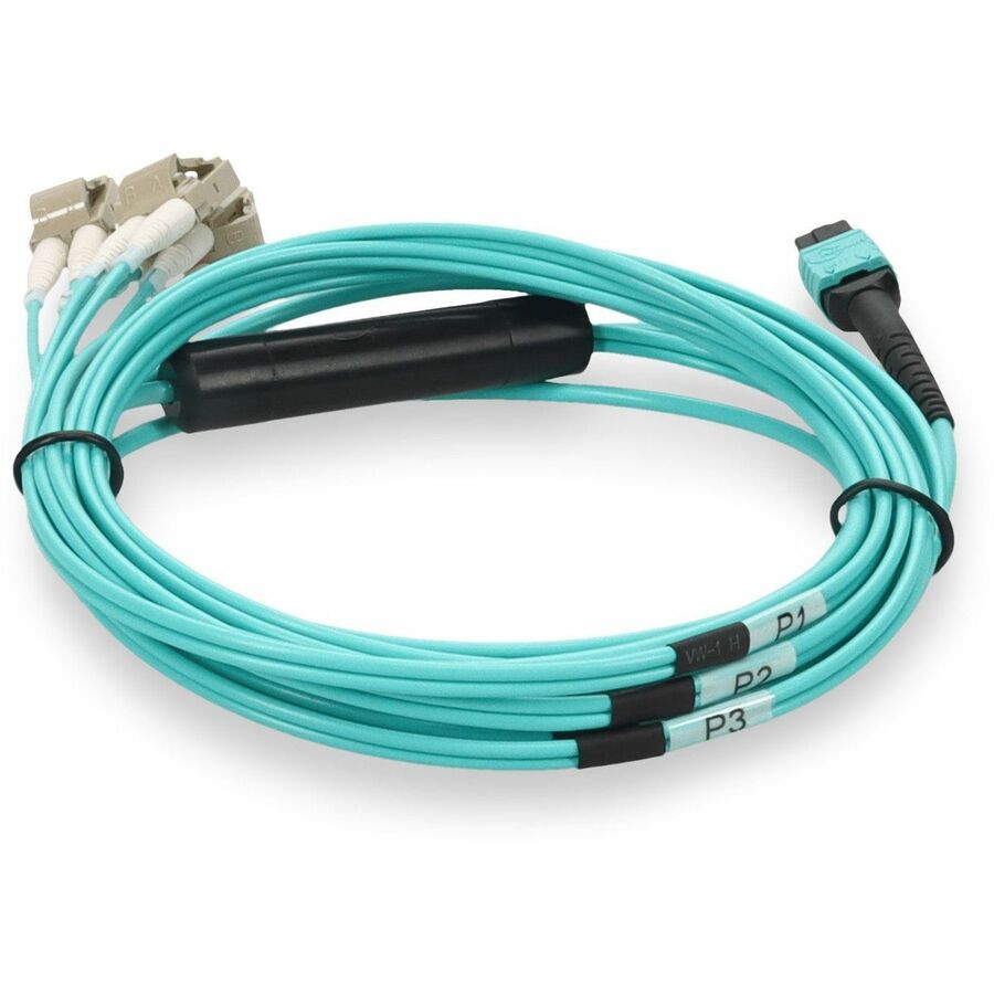 AddOn Fiber Optic Fan-out Network Cable - 16.40 ft Fiber Optic Network Cable for Network