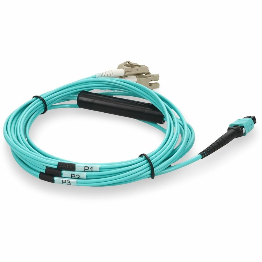 AddOn Fiber Optic Fan-out Network Cable - 16.40 ft Fiber Optic Network Cable for Network