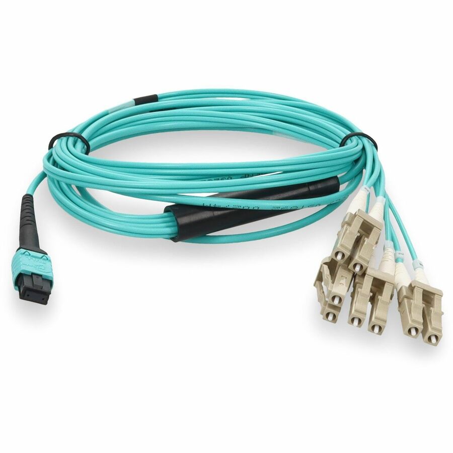 AddOn Fiber Optic Fan-out Network Cable - 16.40 ft Fiber Optic Network Cable for Network