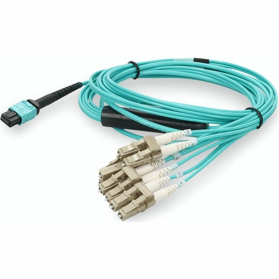 AddOn Fiber Optic Fan-out Network Cable - 16.40 ft Fiber Optic Network Cable for Network