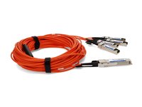 AddOn Fiber Optic Network Cable QSFP-4SFP-AOC20M-OE-AO