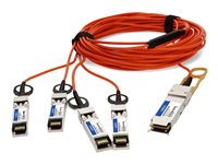 AddOn Fiber Optic Network Cable QSFP-4SFP-AOC3M-OE-AO