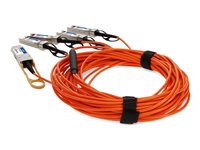 AddOn Fiber Optic Network Cable QSFP-4SFP-AOC3M-OE-AO