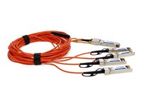 AddOn Fiber Optic Network Cable QSFP-4SFP-AOC3M-OE-AO