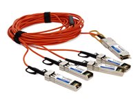 AddOn Fiber Optic Network Cable QSFP-4SFP-AOC3M-OE-AO