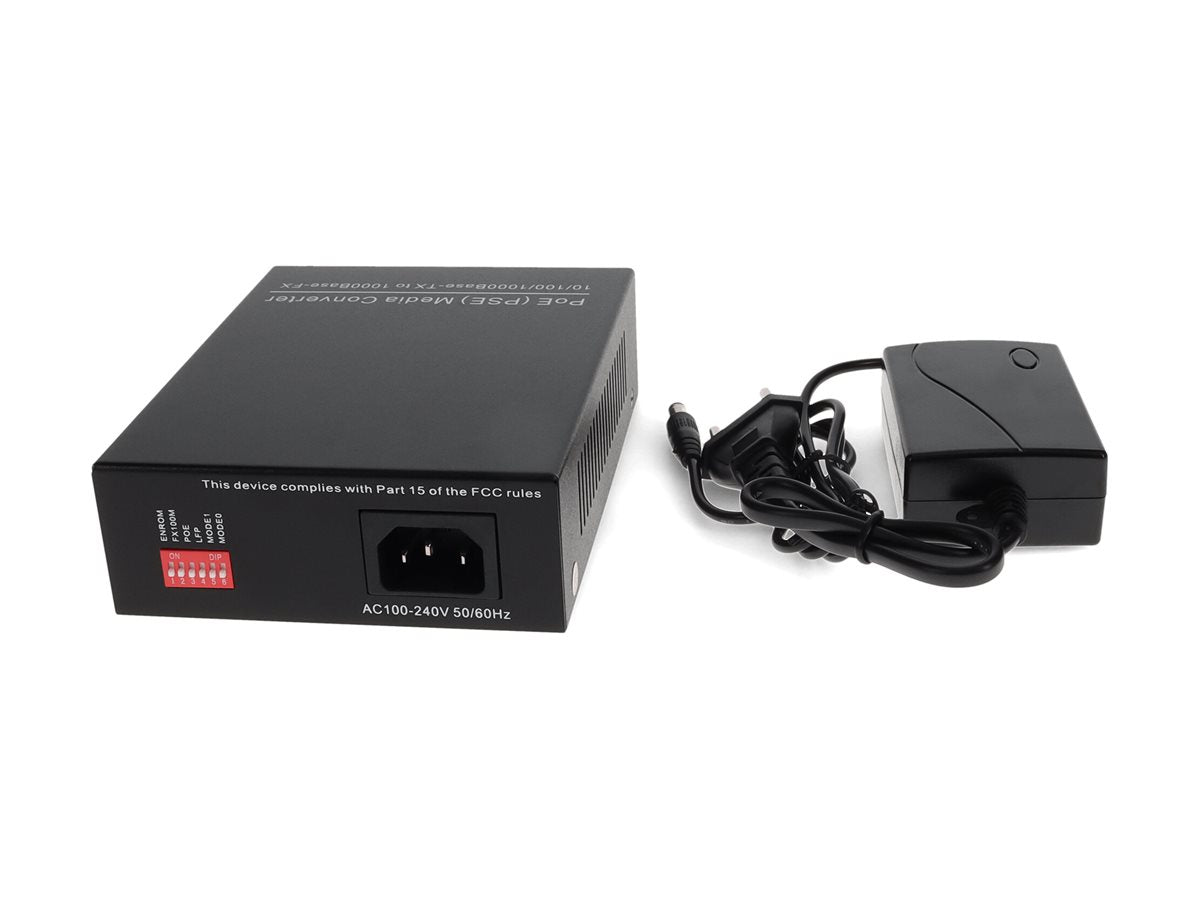 AddOn - Fiber media converter - 1GbE - 1000Base-TX - RJ-45 / SFP (mini-GBIC) ADD-GMC-SFP-POE-EU