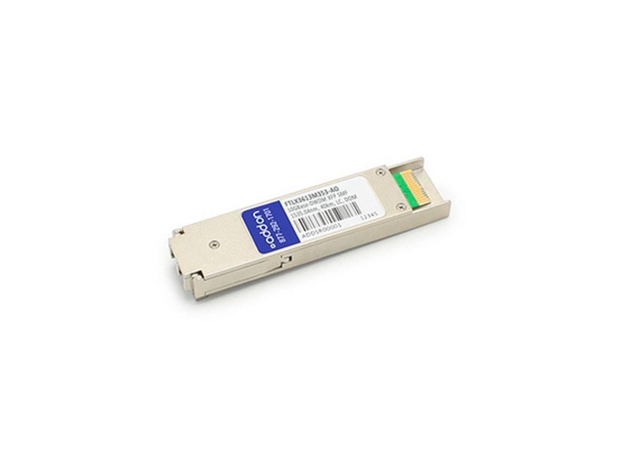 AddOn Finisar FTLX3613M353 Compatible TAA Compliant 10GBase-DWDM 100GHz XFP Transceiver (SMF, 1535.04nm, 40km, LC, DOM) FTLX3613M353-AO