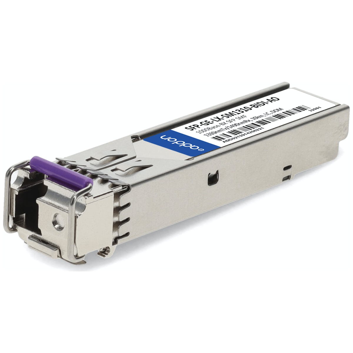 AddOn Huawei SFP-GE-LX-SM1310-BIDI Compatible TAA Compliant 1000Base-BX SFP Transceiver (SMF, 1310nmTx/1490nmRx, 10km, LC, DOM) SFP-GE-LX-SM1310-BIDI-AO