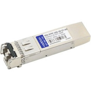 AddOn Juniper Networks SRX-SFPP-10G-SR-ET Compatible TAA compliant 10GBase-SR SFP+ Transceiver (MMF; 850nm; 300m; LC; DOM) SRX-SFPP-10G-SRET-AO