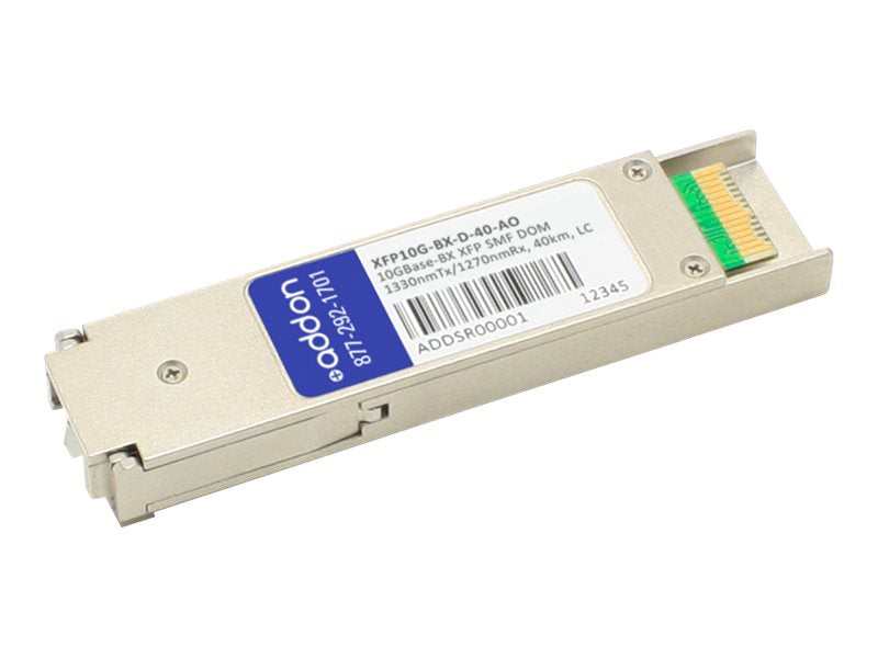AddOn MSA Compliant 10GBase-BX XFP Transceiver - XFP transceiver module - 10 GigE - 10GBase-BX - LC single-mode - up to