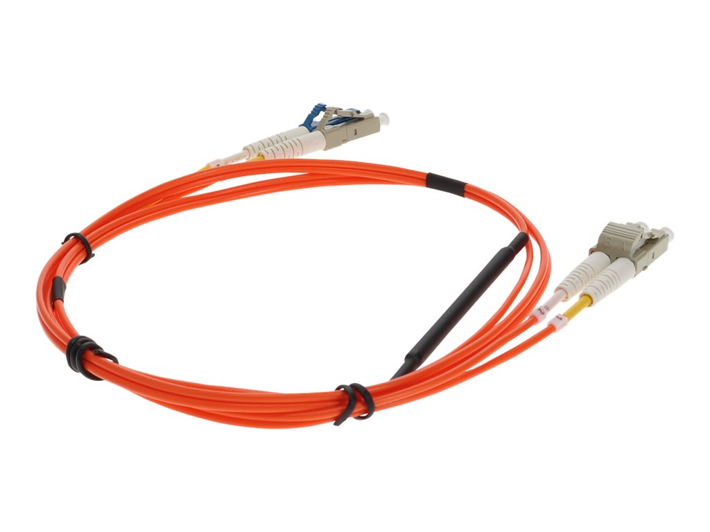 AddOn - Mode conditioning cable - LC/UPC multi-mode (M) to LC/UPC multi-mode, LC/UPC single-mode (M) - 5 m - 9 / 50 /125