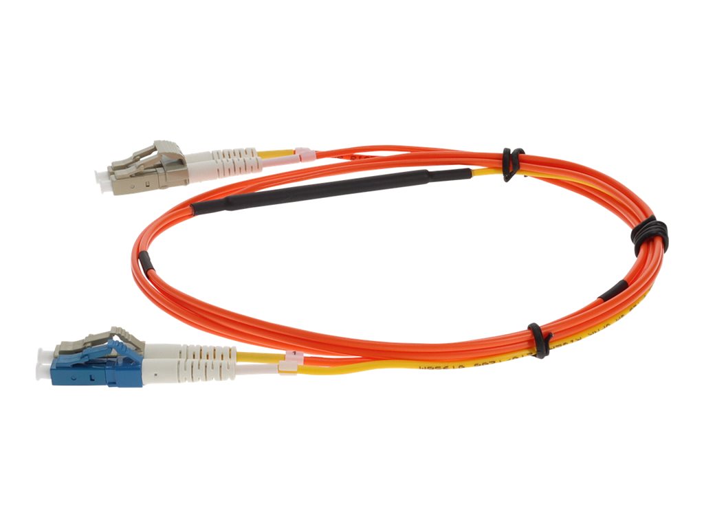 AddOn - Mode conditioning cable - LC/UPC multi-mode (M) to LC/UPC multi-mode, LC/UPC single-mode (M) - 5 m - 9 / 50 /125