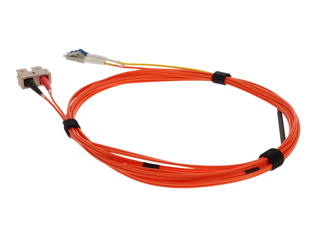 AddOn - Mode conditioning cable - SC/UPC multi-mode (M) to LC/UPC multi-mode, LC/UPC single-mode (M) - 4 m - 9 / 50 /125