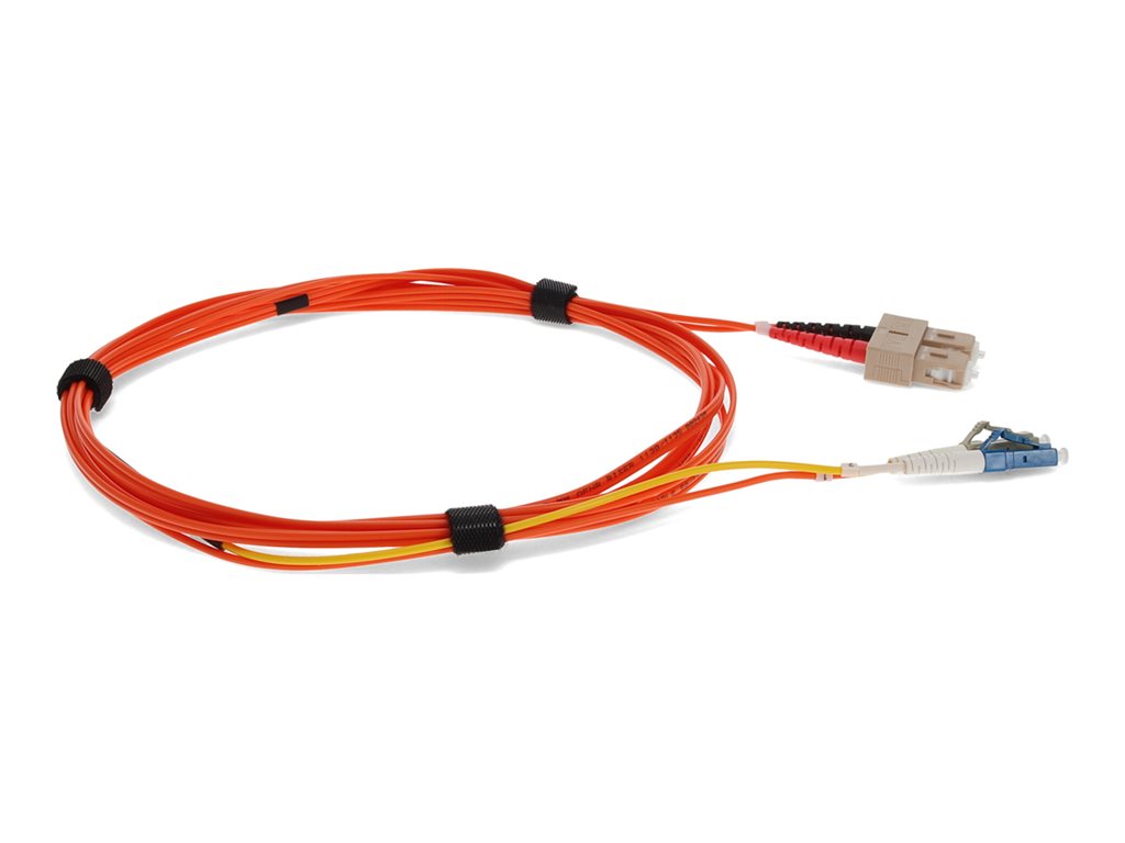 AddOn - Mode conditioning cable - SC/UPC multi-mode (M) to LC/UPC multi-mode, LC/UPC single-mode (M) - 4 m - 9 / 50 /125