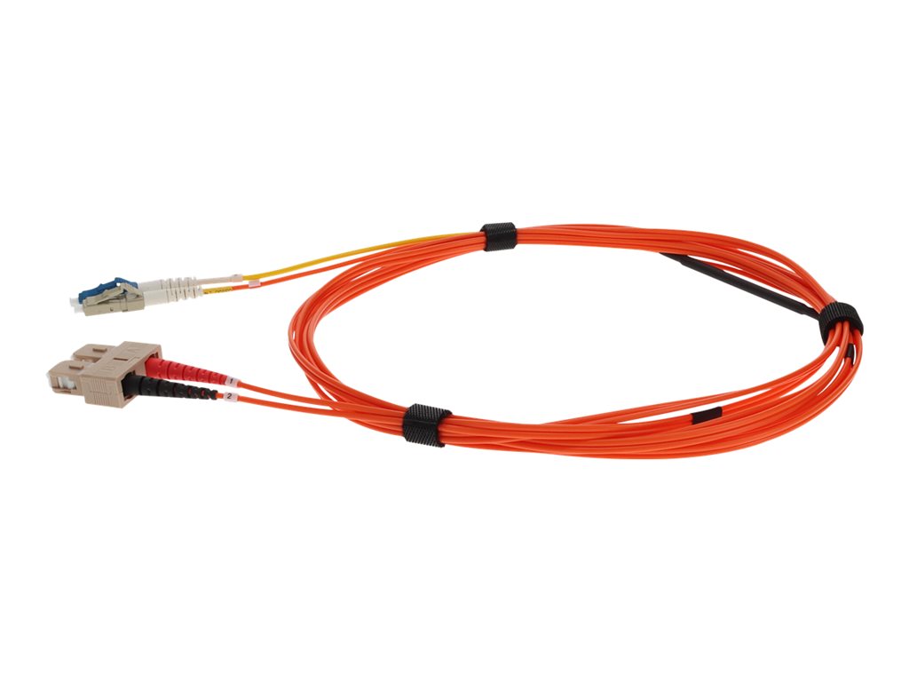 AddOn - Mode conditioning cable - SC/UPC multi-mode (M) to LC/UPC multi-mode, LC/UPC single-mode (M) - 4 m - 9 / 50 /125