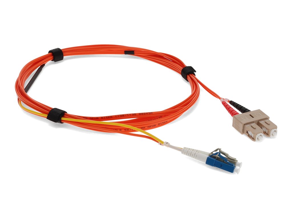 AddOn - Mode conditioning cable - SC/UPC multi-mode (M) to LC/UPC multi-mode, LC/UPC single-mode (M) - 5 m - 9 / 50 /125