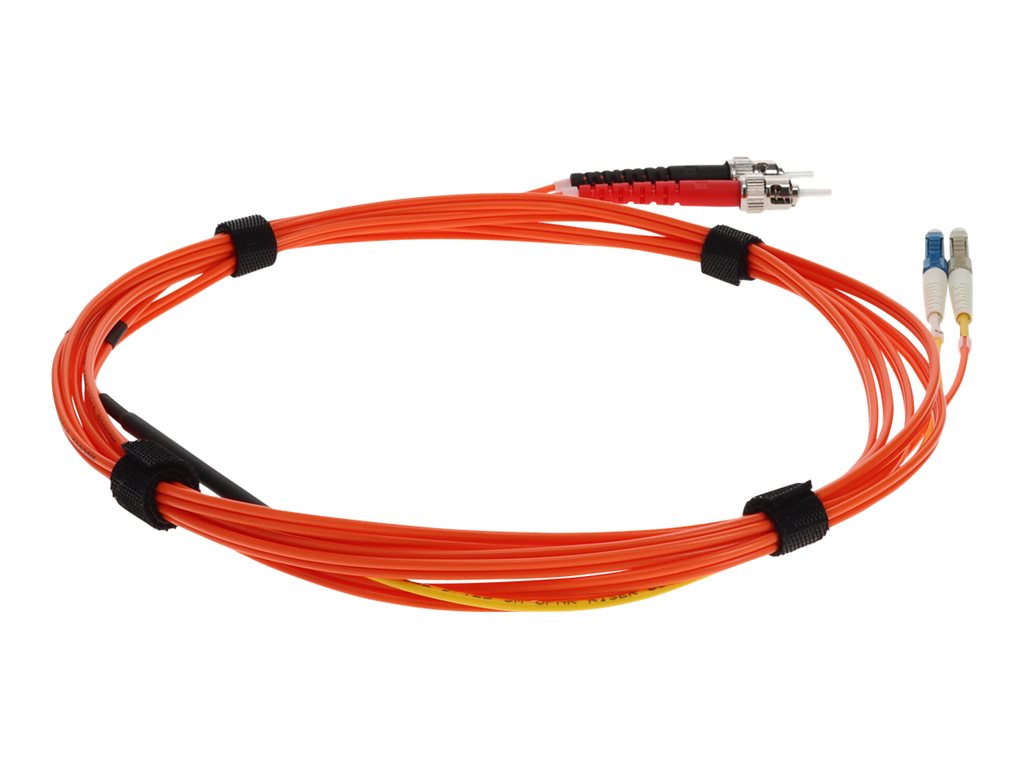 AddOn - Mode conditioning cable - ST/UPC multi-mode (M) to LC/UPC multi-mode, LC/UPC single-mode (M) - 5 m - 9 / 50 /125