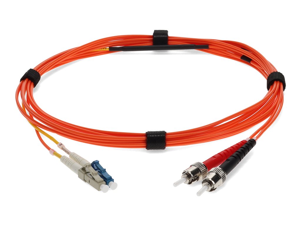 AddOn - Mode conditioning cable - ST/UPC multi-mode (M) to LC/UPC multi-mode, LC/UPC single-mode (M) - 5 m - 9 / 50 /125