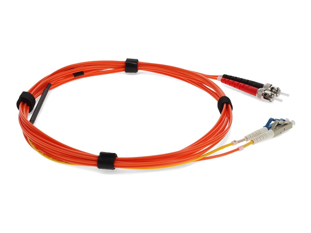 AddOn - Mode conditioning cable - ST/UPC multi-mode (M) to LC/UPC multi-mode, LC/UPC single-mode (M) - 5 m - 9 / 50 /125