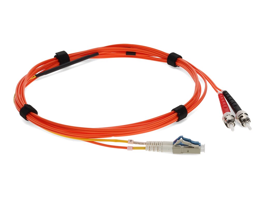 AddOn - Mode conditioning cable - ST/UPC multi-mode (M) to LC/UPC multi-mode, LC/UPC single-mode (M) - 5 m - 9 / 50 /125