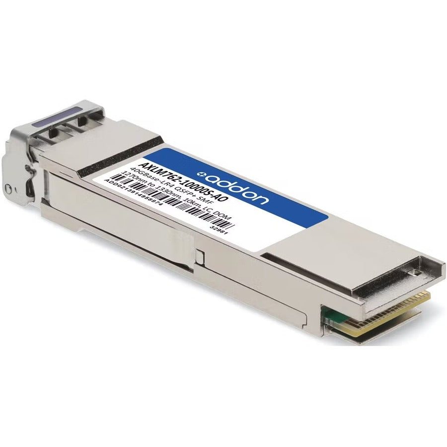 AddOn Netgear AXLM762-10000S Compatible TAA 40GBase-LR4 QSFP+ Transceiver (SMF, 1270nm to 1330nm, 10km, LC, DOM) AXLM762-10000S-AO