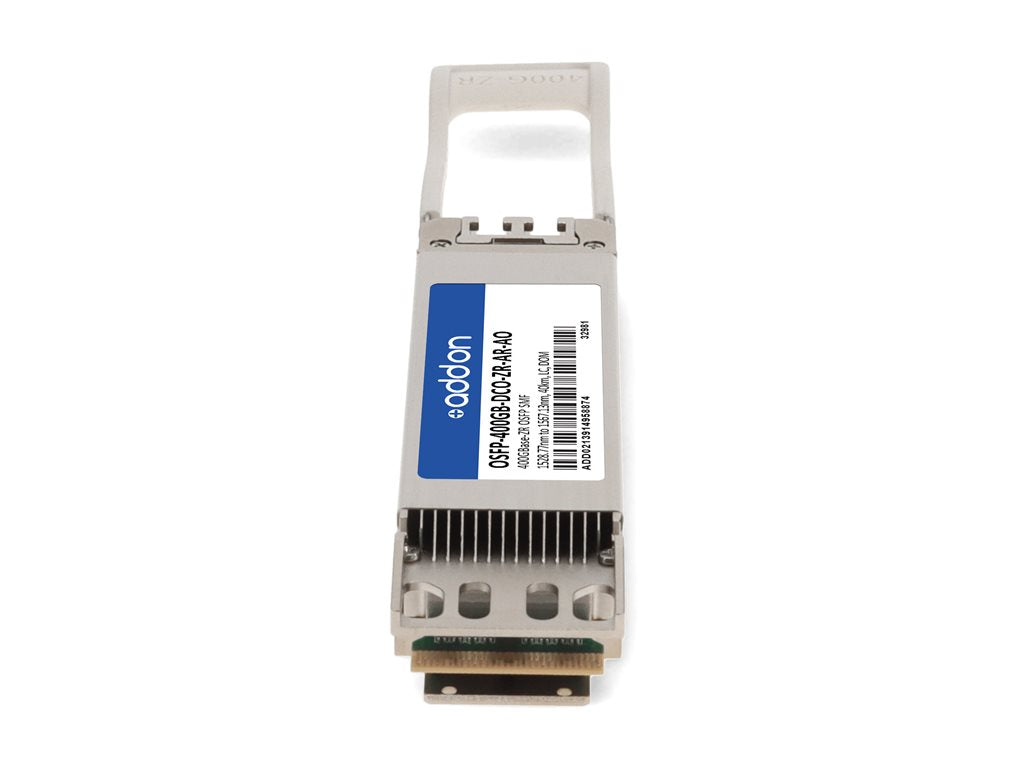 AddOn - OSFP transceiver module - 400GbE - 400GBase-ZR - LC single-mode - up to 24.9 miles - 1528.77-1567.13 nm - TAA