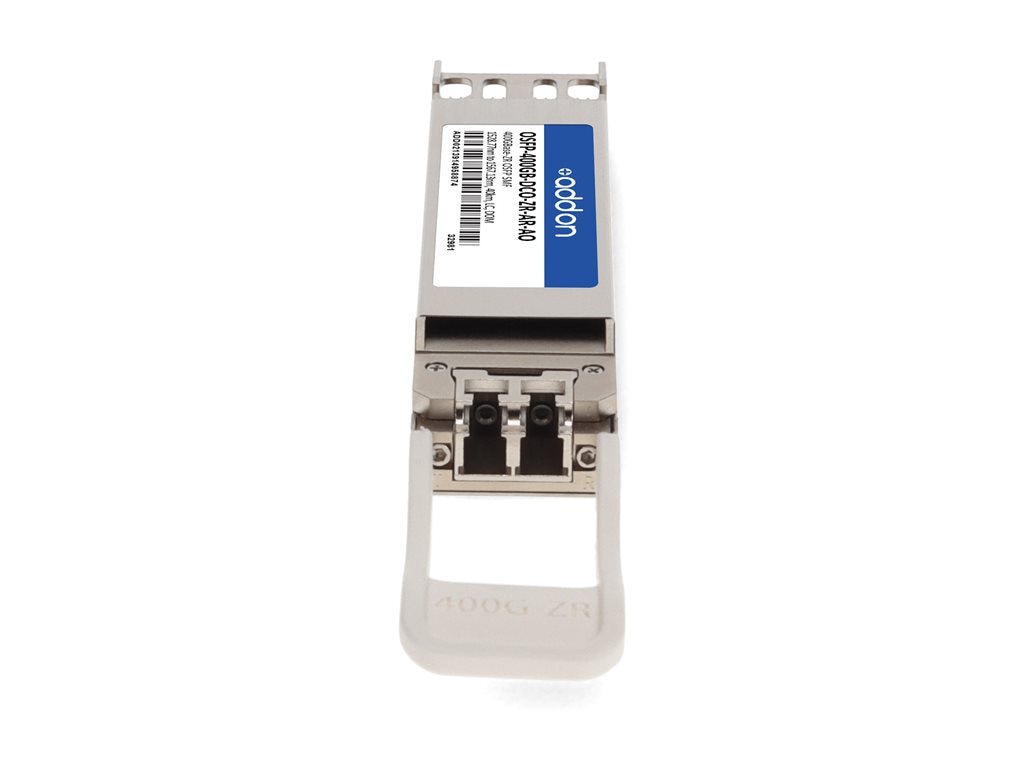 AddOn - OSFP transceiver module - 400GbE - 400GBase-ZR - LC single-mode - up to 24.9 miles - 1528.77-1567.13 nm - TAA