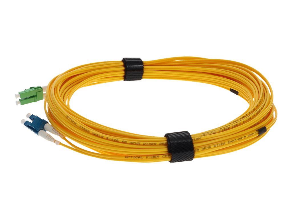 AddOn - Patch cable - LC/APC single-mode (M) to LC single-mode (M) - 15 m - fiber optic - duplex - 9 / 125 micron - OS2