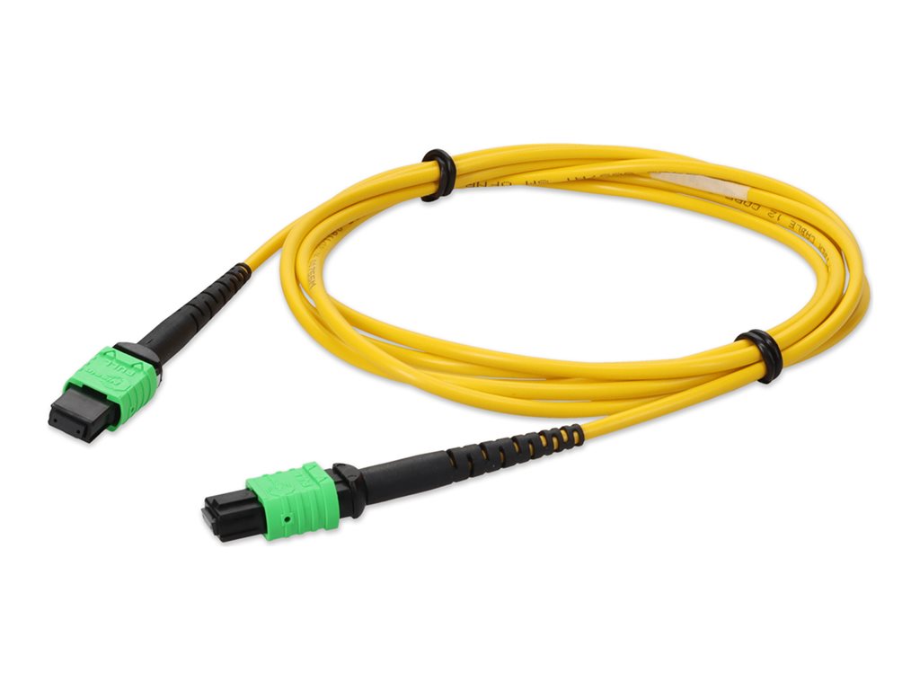 AddOn - Patch cable - MPO/APC single-mode (F) to MPO/APC single-mode (F) - 5 m - fiber optic - duplex - 9 / 125 micron -