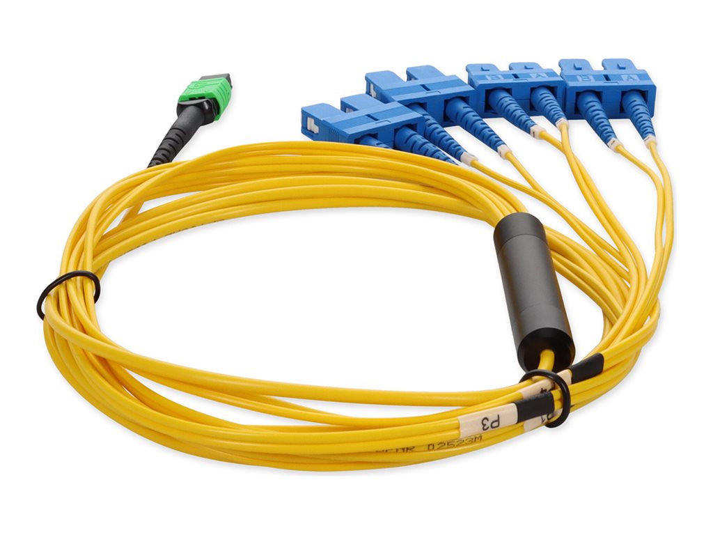 AddOn - Patch cable - MPO/APC single-mode (F) to SC/APC single-mode (M) - 3 m - fiber optic - 9 / 125 micron - OS2 -