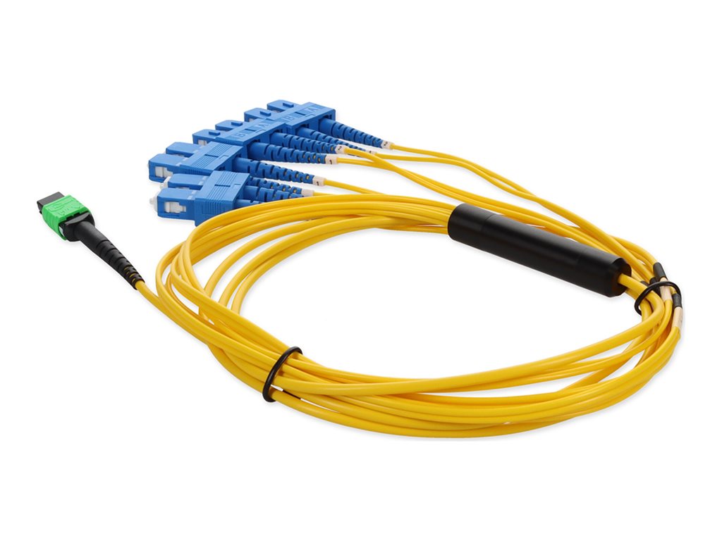 AddOn - Patch cable - MPO/APC single-mode (F) to SC/APC single-mode (M) - 3 m - fiber optic - 9 / 125 micron - OS2 -