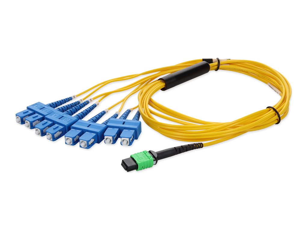 AddOn - Patch cable - MPO/APC single-mode (F) to SC/APC single-mode (M) - 3 m - fiber optic - 9 / 125 micron - OS2 -
