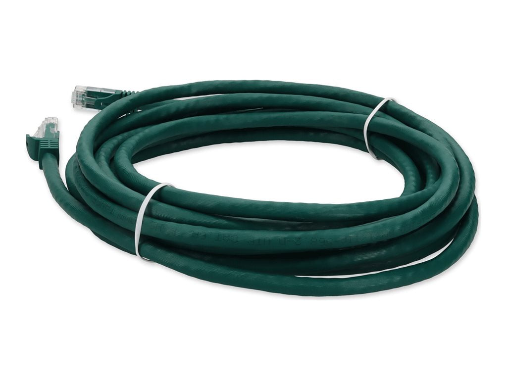 AddOn - Patch cable - RJ-45 (M) to RJ-45 (M) - 11 ft - UTP - CAT 6a - snagless - green