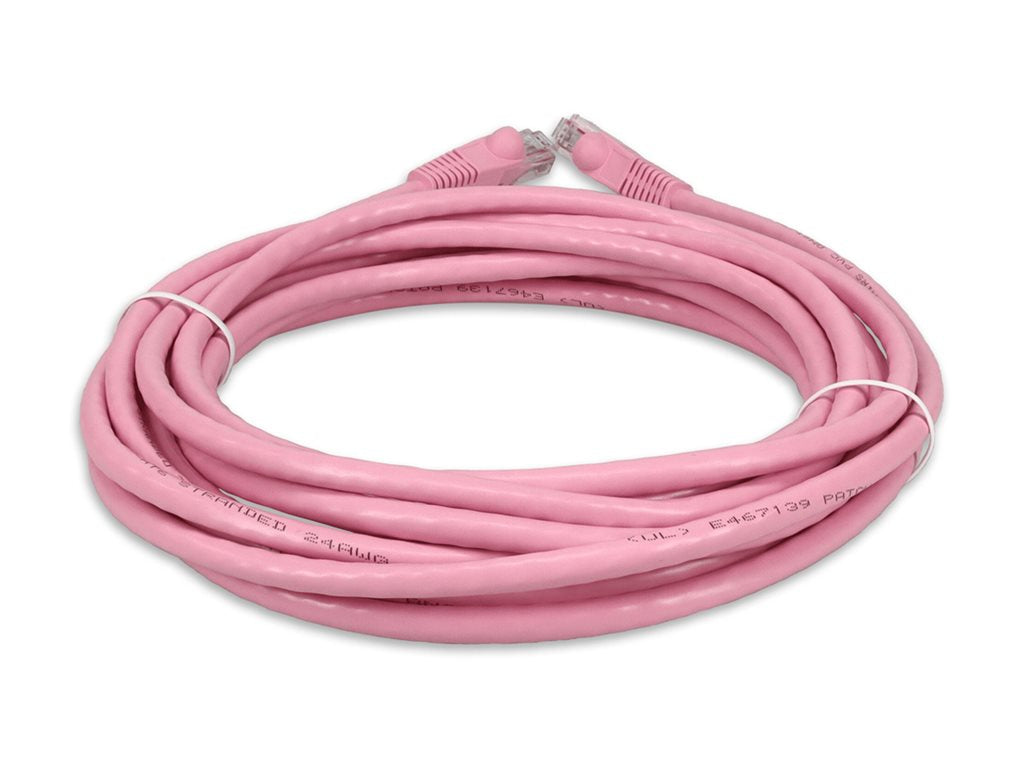 AddOn - Patch cable - RJ-45 (M) to RJ-45 (M) - 14 ft - UTP - CAT 6 - snagless - pink