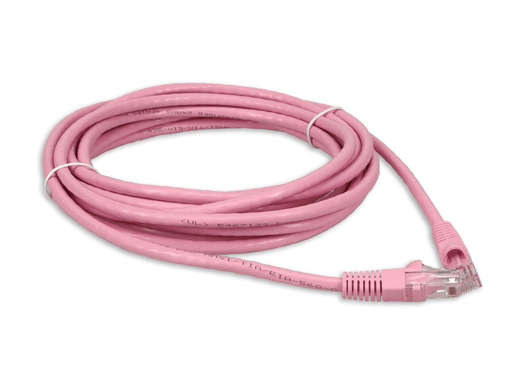 AddOn - Patch cable - RJ-45 (M) to RJ-45 (M) - 14 ft - UTP - CAT 6 - snagless - pink