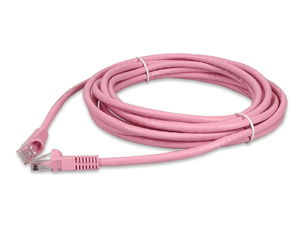 AddOn - Patch cable - RJ-45 (M) to RJ-45 (M) - 14 ft - UTP - CAT 6 - snagless - pink