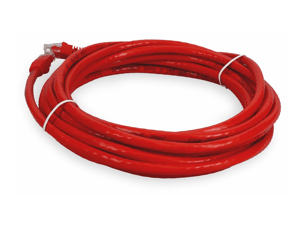 AddOn - Patch cable - RJ-45 (M) to RJ-45 (M) - 15 ft - UTP - CAT 6 - red