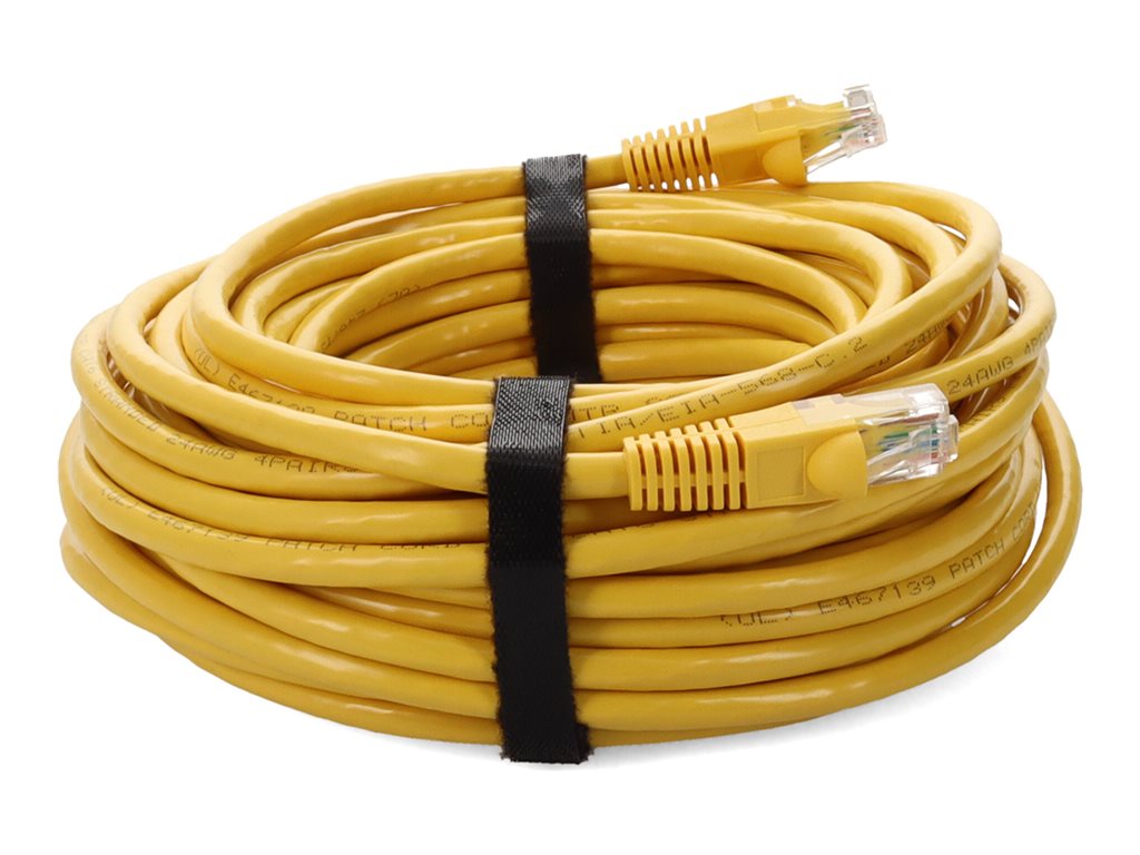 AddOn - Patch cable - RJ-45 (M) to RJ-45 (M) - 16 ft - UTP - CAT 6 - snagless - yellow