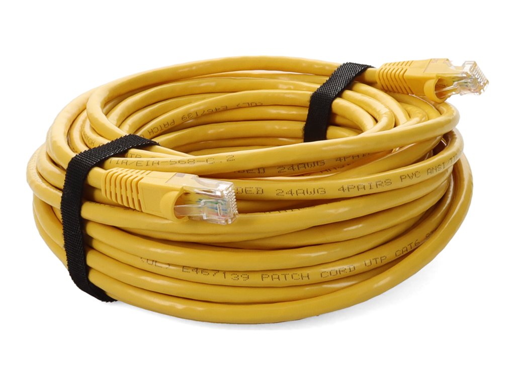 AddOn - Patch cable - RJ-45 (M) to RJ-45 (M) - 16 ft - UTP - CAT 6 - snagless - yellow