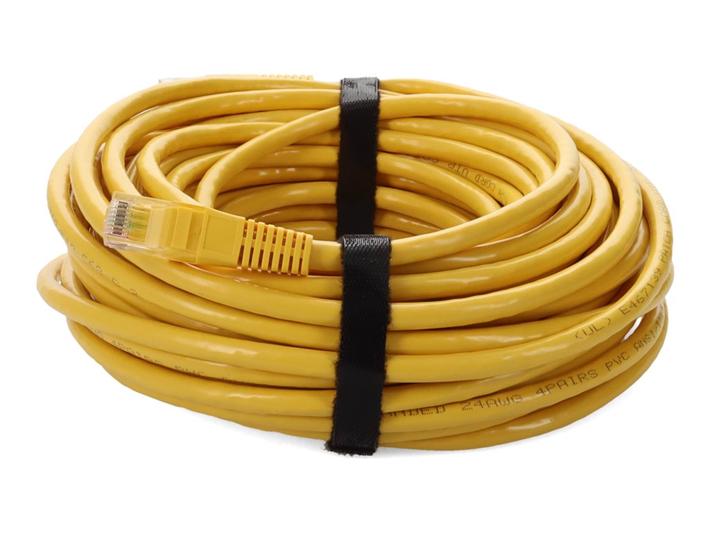 AddOn - Patch cable - RJ-45 (M) to RJ-45 (M) - 16 ft - UTP - CAT 6 - snagless - yellow