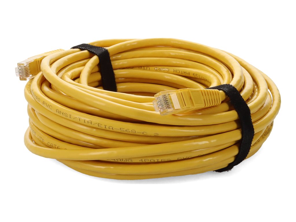 AddOn - Patch cable - RJ-45 (M) to RJ-45 (M) - 16 ft - UTP - CAT 6 - snagless - yellow