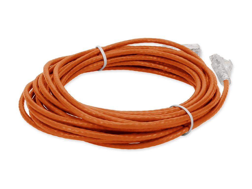 AddOn - Patch cable - RJ-45 (M) to RJ-45 (M) - 17 ft - UTP - CAT 6 - snagless - orange