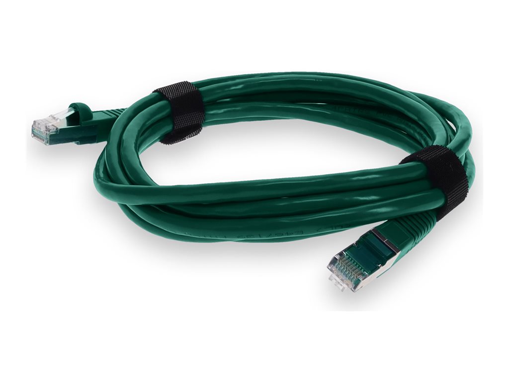 AddOn - Patch cable - RJ-45 (M) to RJ-45 (M) - 3 ft - S/FTP - CAT 7 - bubble boot, snagless, indoor - green