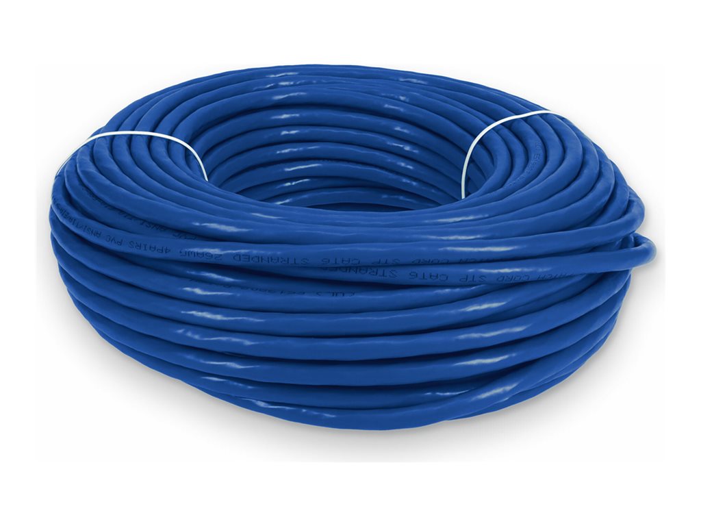 AddOn - Patch cable - RJ-45 (M) to RJ-45 (M) - 300 ft - STP - CAT 6 - snagless - blue