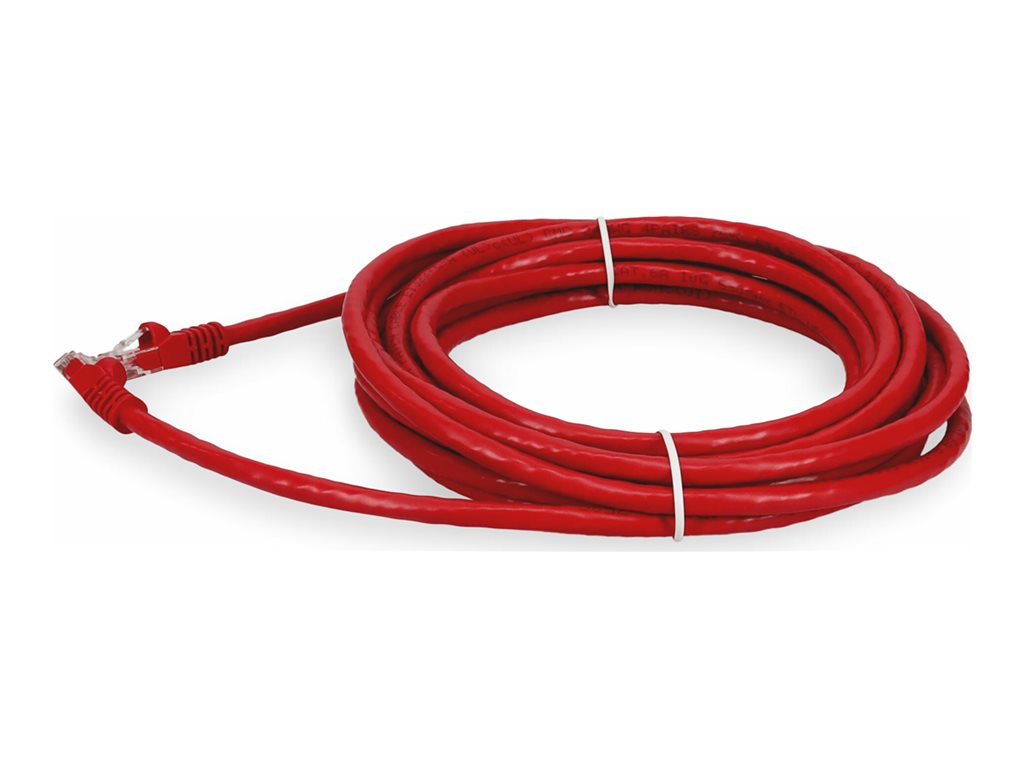 AddOn - Patch cable - RJ-45 (M) to RJ-45 (M) - 31 ft - UTP - CAT 6a - snagless - red