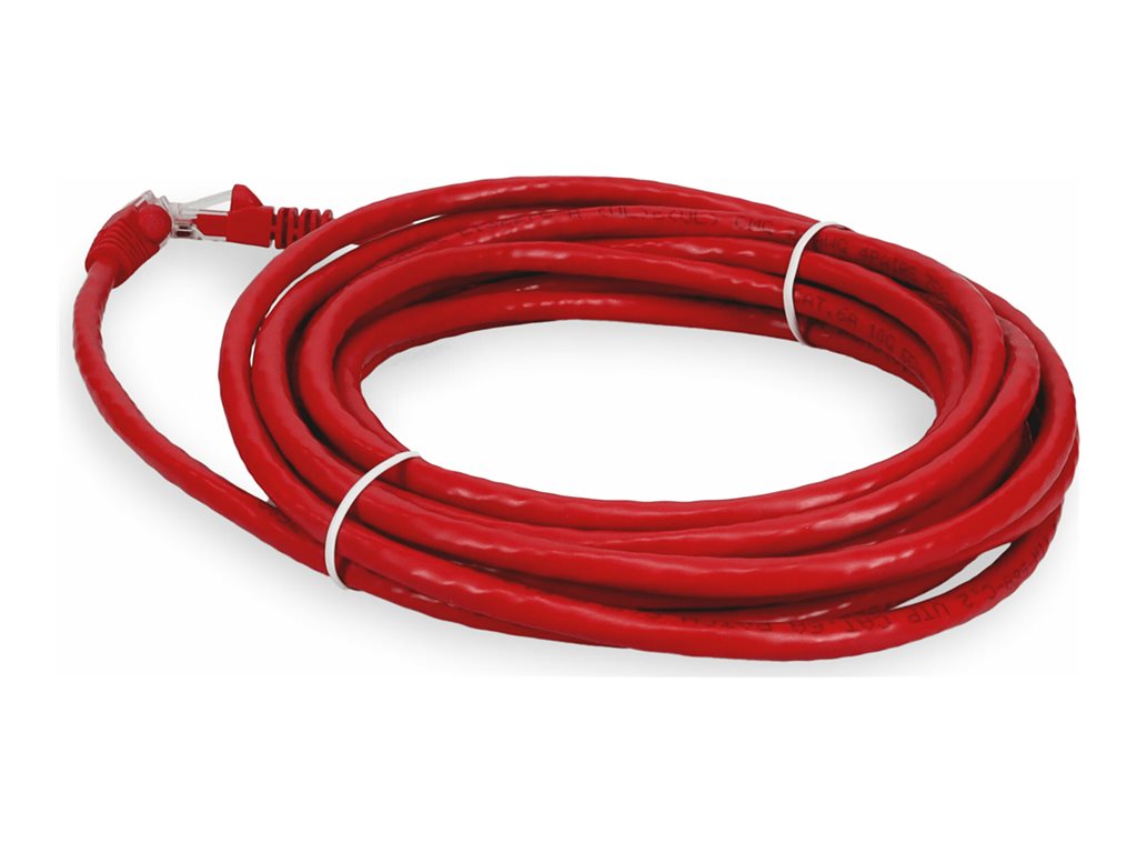 AddOn - Patch cable - RJ-45 (M) to RJ-45 (M) - 31 ft - UTP - CAT 6a - snagless - red